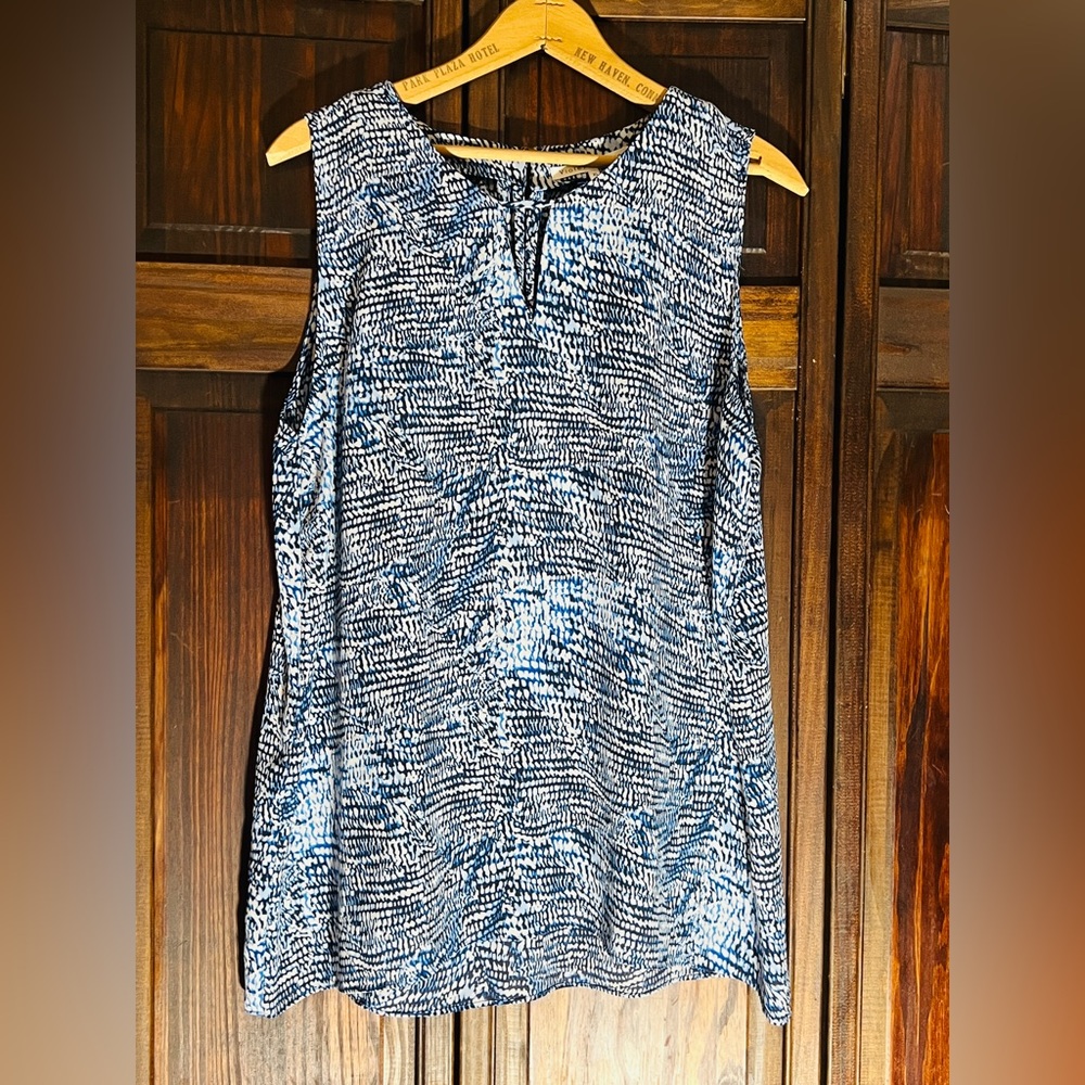 Violet‎ & Claire Blue and Black Long Sleeve Top